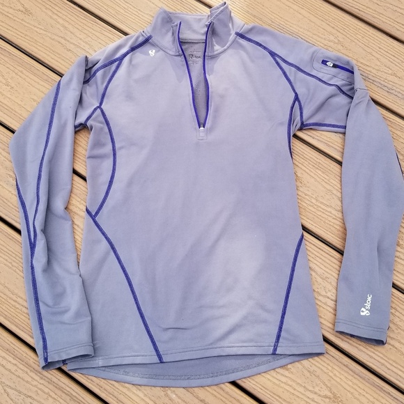 stoic Tops - Stoic Gray Baselayer 1/2 Zip
